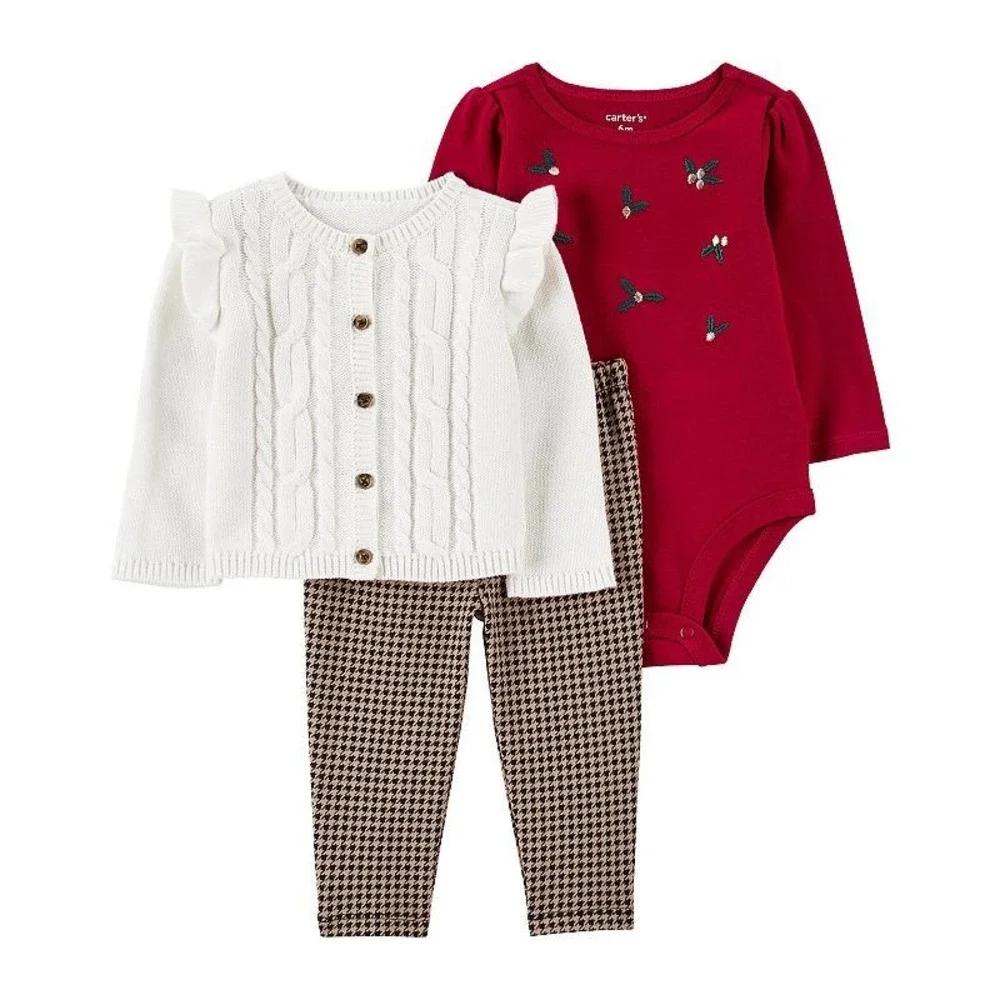 Carter's Infant Girl's 3-Piece Little Cardigan Set - Size 24M‎